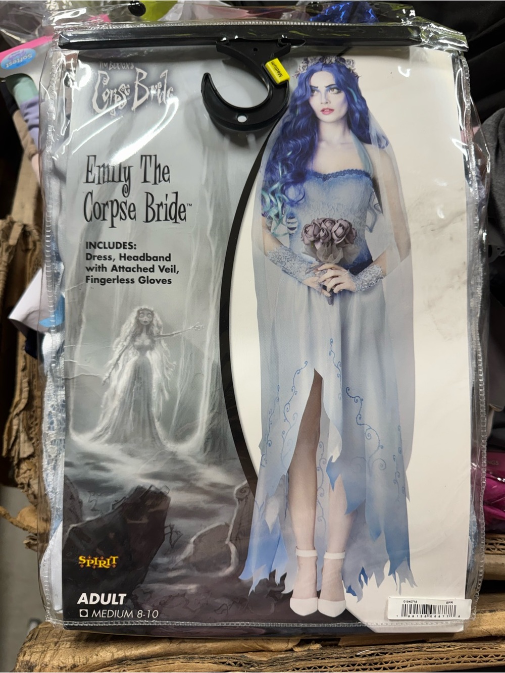 Spirit Halloween Adult Emily Costume - Corpse Bride Medium New